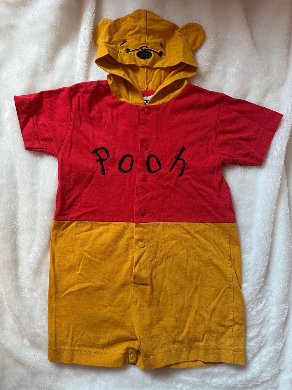Winnie the Pooh Hooded Baby Romper Size 18m The Disney Store